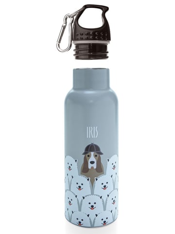 IRIS Barcelona Butelka termiczna "Grey Friends" w kolorze szarym - 500 ml