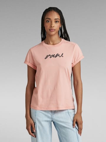 G-Star Koszulka w kolorze łososiowym