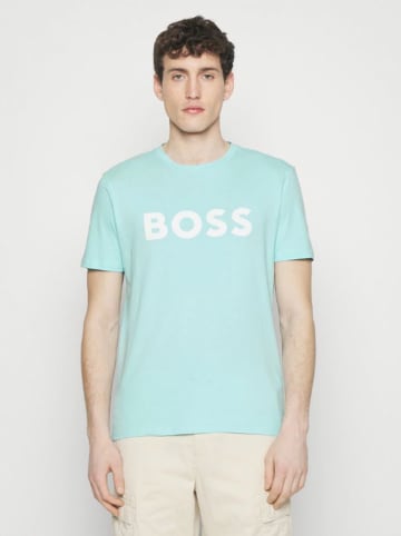 Hugo Boss Koszulka w kolorze turkusowym
