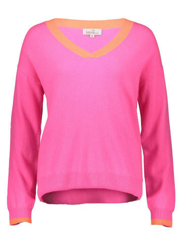 Zwillingsherz Pullover in Pink/ Orange