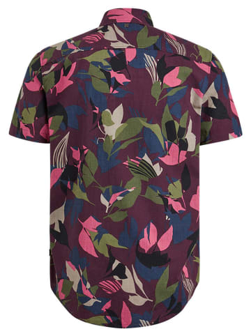 PME Legend Koszula - Regular fit - w kolorze fioletowym ze wzorem