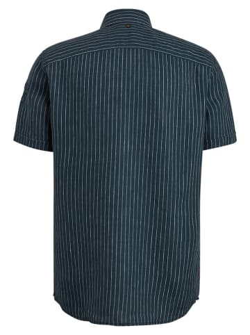 PME Legend Linnen blouse - regular fit - donkerblauw