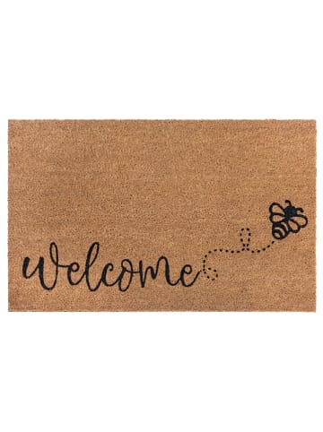 Hanse Home Kokos-Fußmatte "Bee Welcome" in Natur