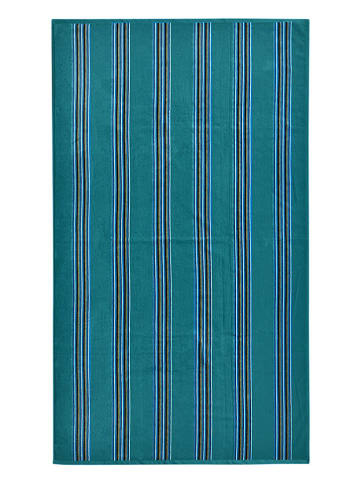 Le Comptoir de la Plage Ręcznik plażowy "Milonga - Lake" w kolorze morskim - 170 x 90 cm