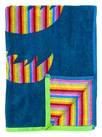 Le Comptoir de la Plage Strandtuch "Alegria - Palmtak" in Blau - (L)160 x (B)90 cm