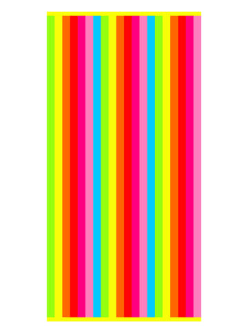 Le Comptoir de la Plage Strandtuch "Sunny stripes" in Bunt - (L)150 x (B)75 cm