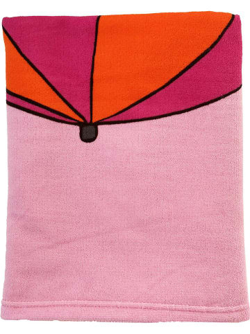 Le Comptoir de la Plage Ręcznik plażowy "Mounours" w kolorze jasnoróżowym z mikrofibry - 140 x 70 cm