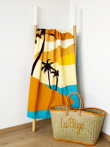 Le Comptoir de la Plage Mikrofaser-Strandtuch "Surf - Dunes" in Bunt - (L)170 x (B)90 cm