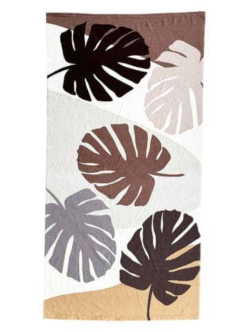 Le Comptoir de la Plage Microvezel strandlaken "Maldives - Mindol" lichtbruin - (L)170 x (B)90 cm