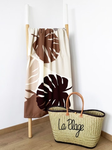 Le Comptoir de la Plage Microvezel strandlaken "Maldives - Mindol" lichtbruin - (L)170 x (B)90 cm