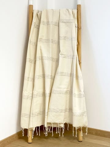 Le Comptoir de la Plage Fouta "Isis" crème - (L)200 x (B)100 cm