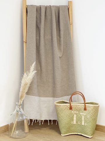 Le Comptoir de la Plage Fouta "Mikanda" beige - (L)200 x (B)100 cm