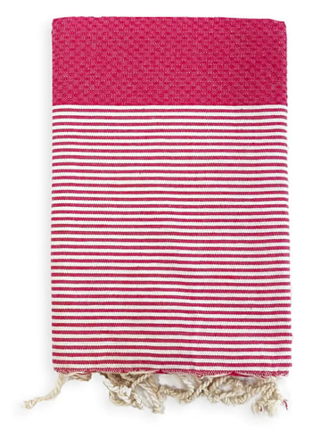 Le Comptoir de la Plage Fouta "Mikanda" roze - (L)200 x (B)100 cm