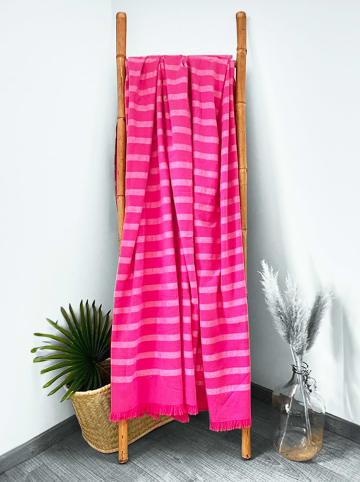 Le Comptoir de la Plage Fouta "Alanya" in Pink - (L)180 x (B)140 cm