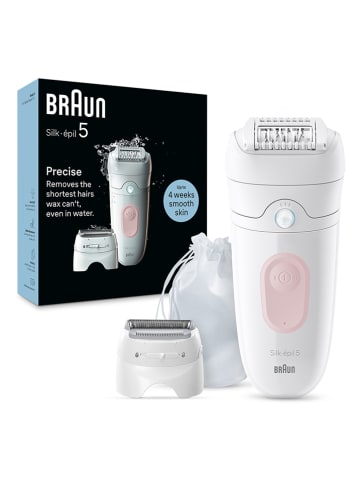 Braun Epileerapparaat "Silk-épil 5-030" wit/lichtroze