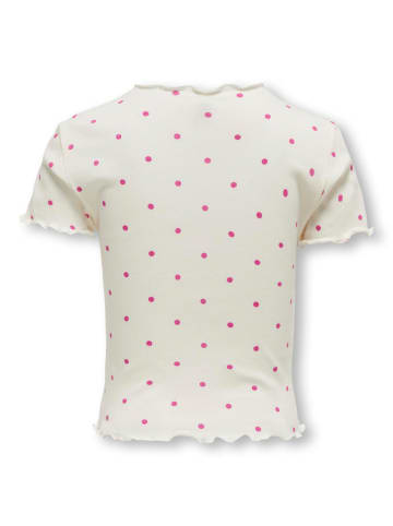 KIDS ONLY Shirt "Kogevig" crème/roze