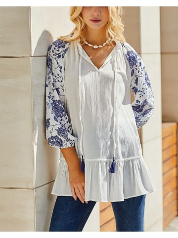 LA Angels Blouse crème/blauw