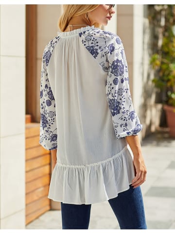 LA Angels Blouse crème/blauw