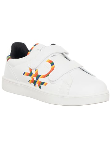 Benetton Sneakers wit/oranje