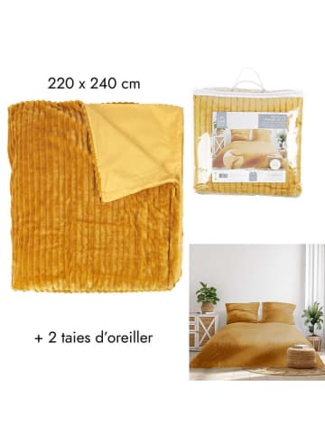Ethnical Life Plaid in Senf - (L)240 x (B)220 cm