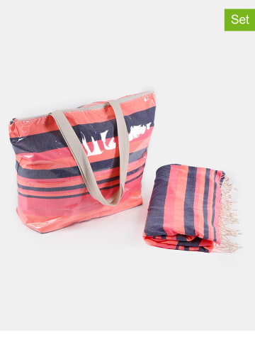 admas 2tlg Strandset in Pink