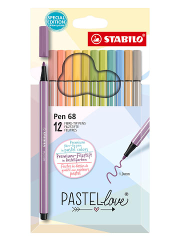STABILO Premium-Filzstifte "- STABILO Pen 68" - 12 Stück