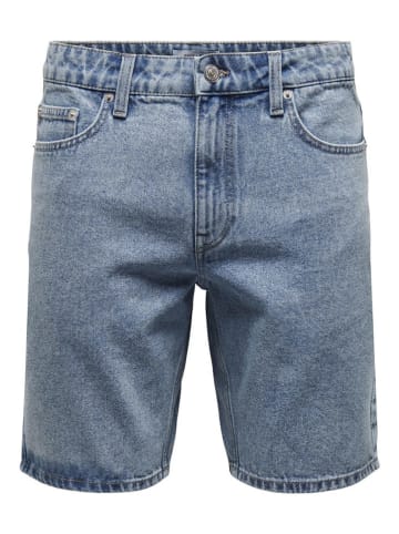 ONLY & SONS Jeansshorts in Blau