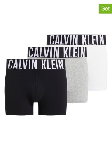 Calvin Klein 3er-Set: Boxershorts in Weiß/ Schwarz/ Grau