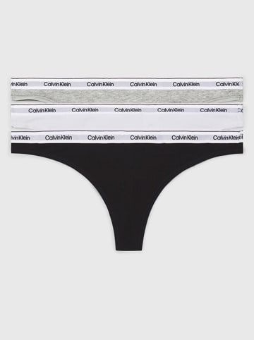 Calvin Klein 3-delige set: slips zwart/grijs/wit