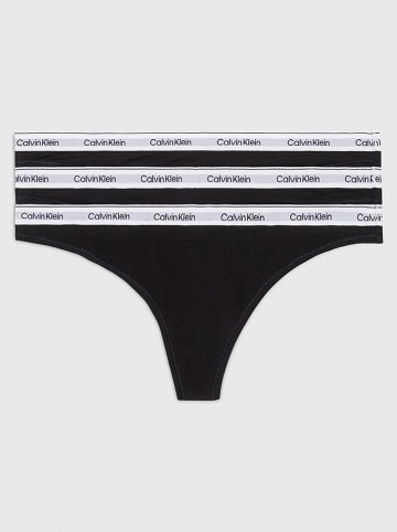 Calvin Klein Figi (3 pary) w kolorze czarnym