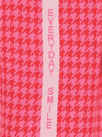 Zwillingsherz Cardigan "Smile everyday" in Pink/ Rot