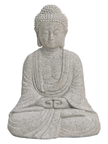 G. Wurm Decoratief figuur "Buddha" grijs - (B)13 cm