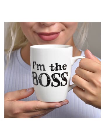 G. Wurm 2er-Set: Kaffeetasse "Boss" in Weiß/ Schwarz - 250 ml
