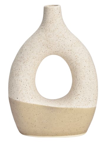 G. Wurm Vase in Beige - (B)14 x (H)19 x (T)7 cm
