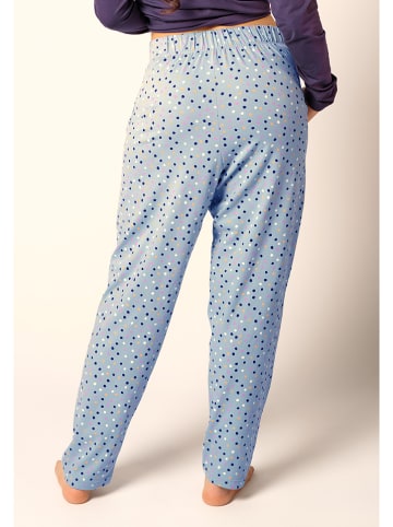 Skiny Spodnie piżamowe w kolorze niebieskim