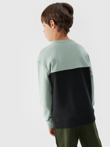 4F Sweatshirt groen/zwart/wit