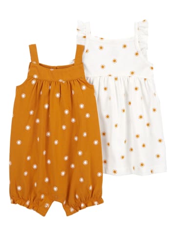 carter's 2-delige outfit wit/oranje