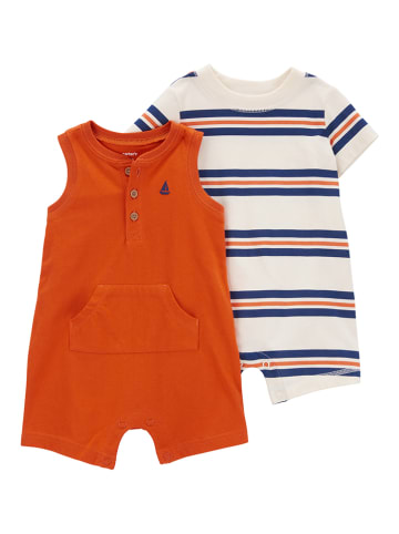 carter's 2tlg. Outfit in Orange/ Creme
