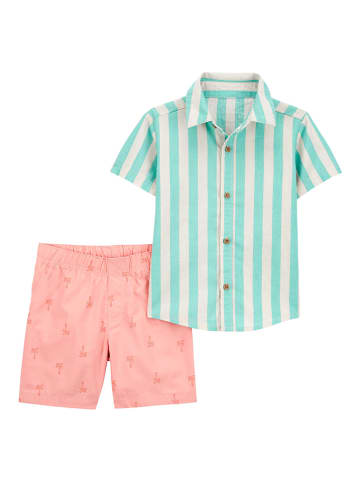 carter's 2tlg. Outfit in Hellblau/ Rosa