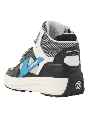 Vingino Leder-Sneakers "Vito mid" in Schwarz
