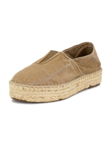 natural world Espadryle w kolorze jasnobrązowym