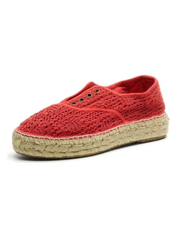 natural world Espadryle w kolorze czerwonym