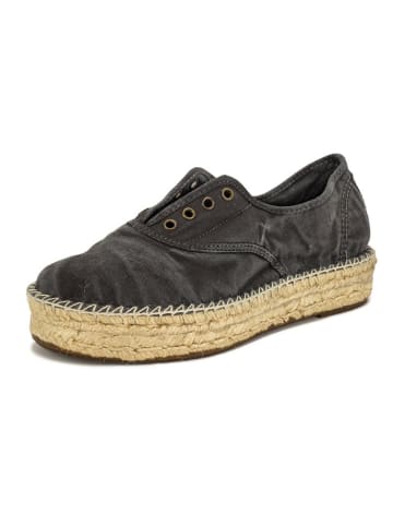 natural world Espadryle w kolorze antracytowym