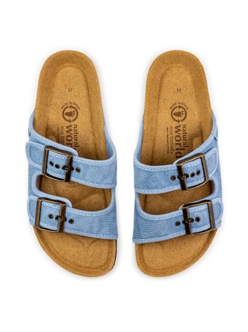 natural world Slippers lichtblauw