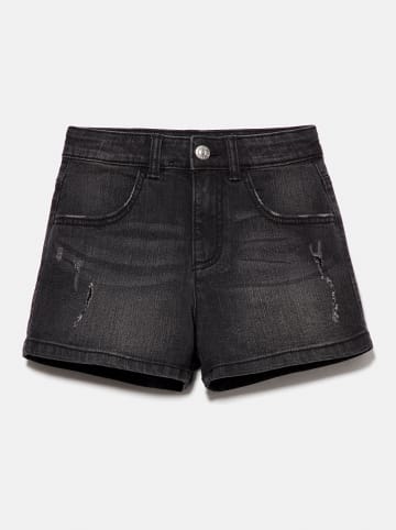 Sisley Jeans-Shorts in Schwarz