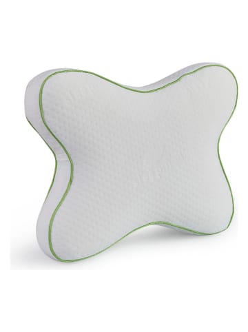 Lifa Living Ergonomisches Kissen in Weiß - (B)46 x (H)35 x (T)10 cm