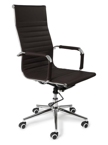 Lifa Living Krzesło biurowe "Oxford" w kolorze czarnym - 51 x 109 x 47 cm