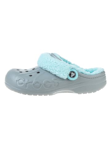 Crocs Crocs "Baya Lined Fuzz Strap" grijs/lichtblauw