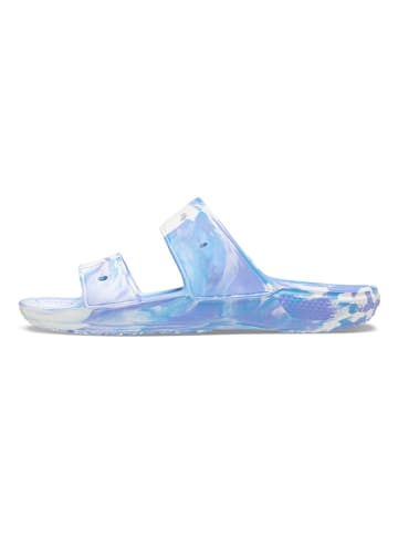 Crocs Slippers "Classic" blauw/wit