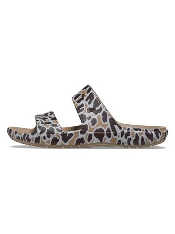 Crocs Slippers "Classic Animal" kaki/meerkleurig